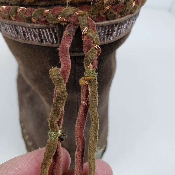 Laidback London Nyali Womens Sz EU 41 US 10 Brown Warm Winter Ankle Booties Boot - Picture 11 of 13